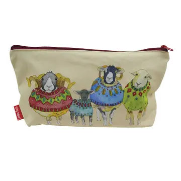 Emma Ball Zipped Pouch : Sheep in Sweaters