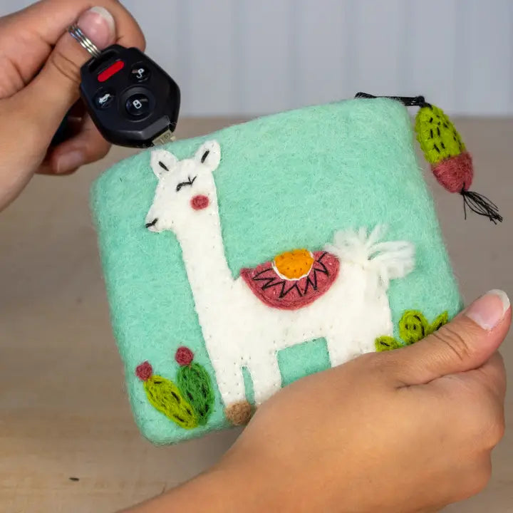 tZi Coinpurse : Happy Llama