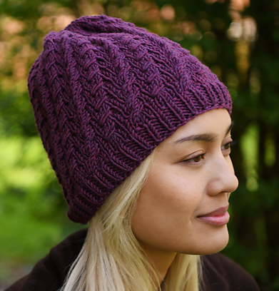 True & Faux Cables Hat March 3 & 17