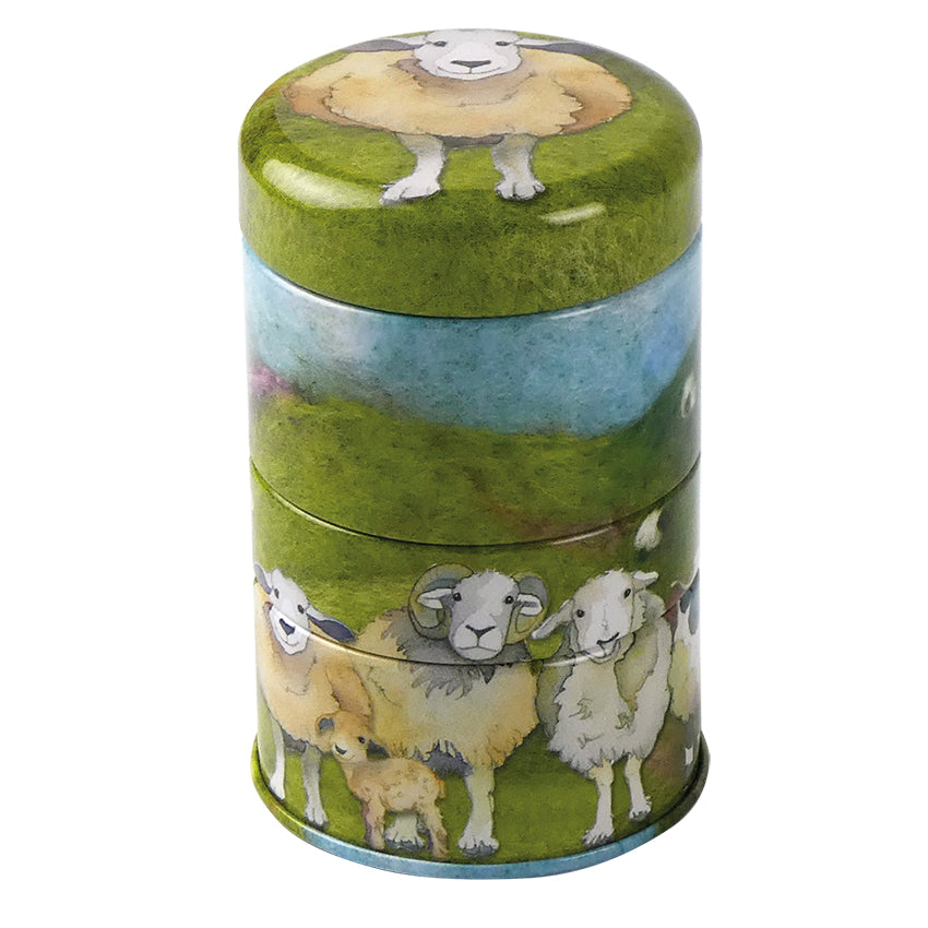 Emma Ball Mini Stacker Tin : Felted Sheep