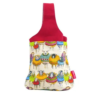 Emma Ball Small Wrist Bag : Sheep in Sweaters