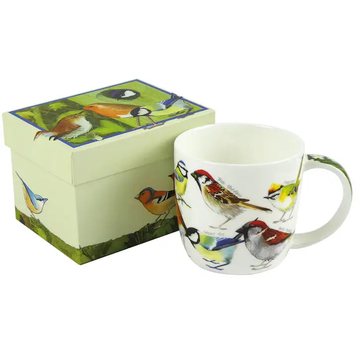 Emma Ball Bone China Mug : British Birds