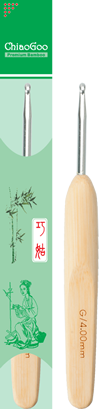 ChiaoGoo Crochet Hook Natural/Metal