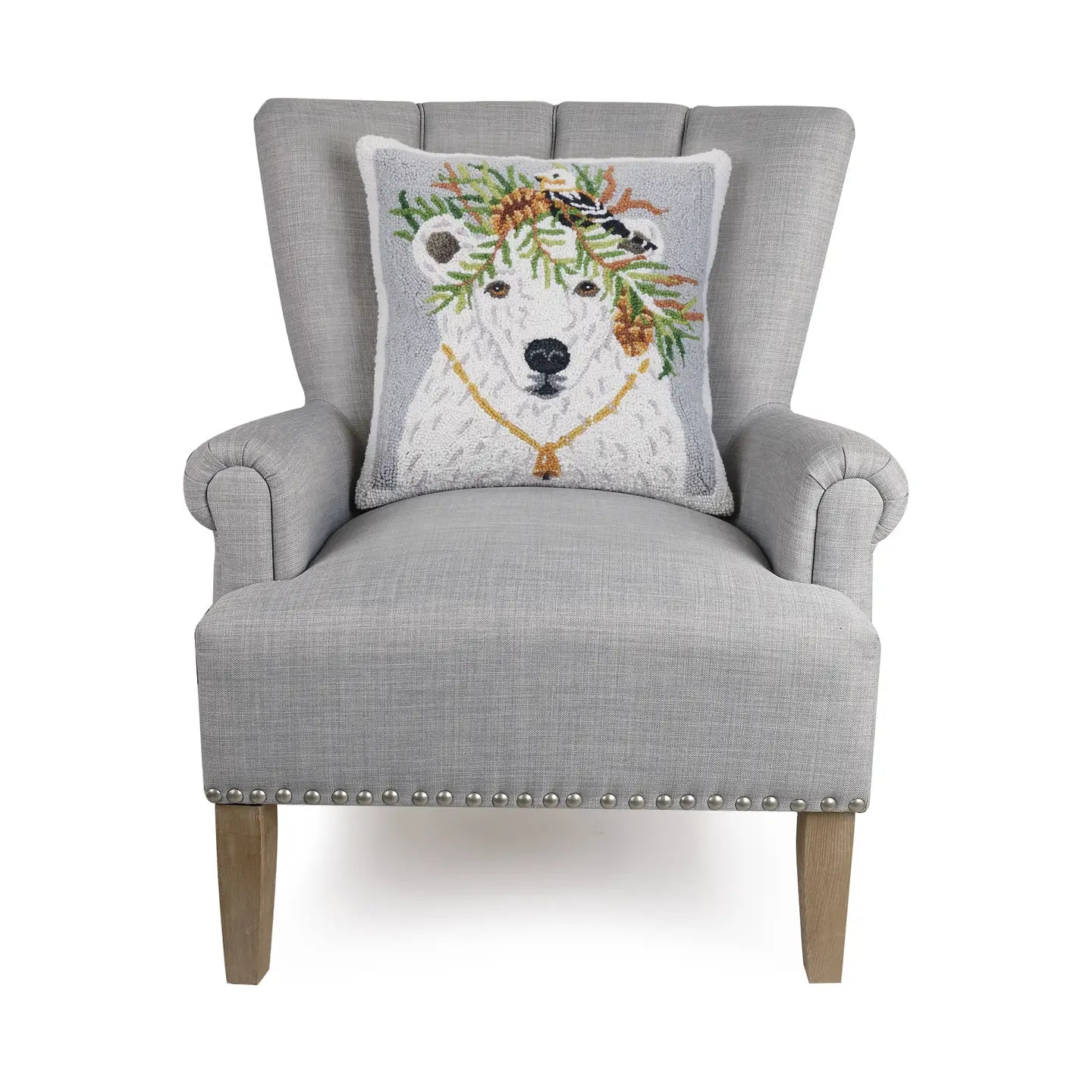 Hook Pillow- Polar Bear Grey BSR 50