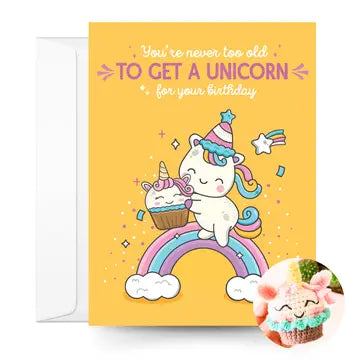 Birthday Card & Unicorn Crochet Pattern