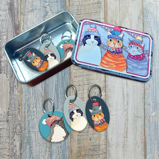 Stitch Markers In A Tin