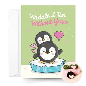 Love Card and Penguin Crochet Pattern