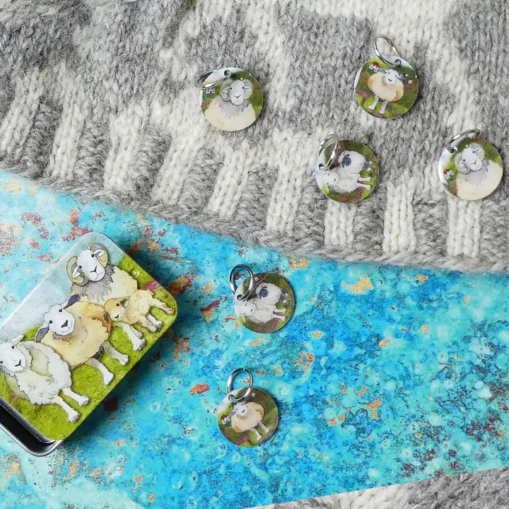 Stitch Markers In A Tin