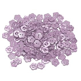 Lavender Flower Resin Button