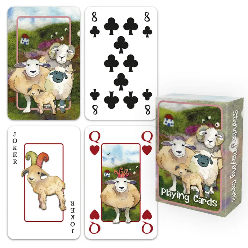 Emma Ball Playing Cards : Felted Sheep