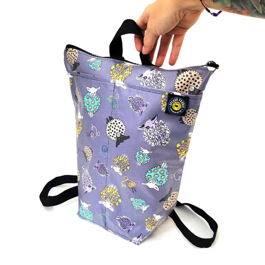 Backpack Splash Fabrics Plum Sheep