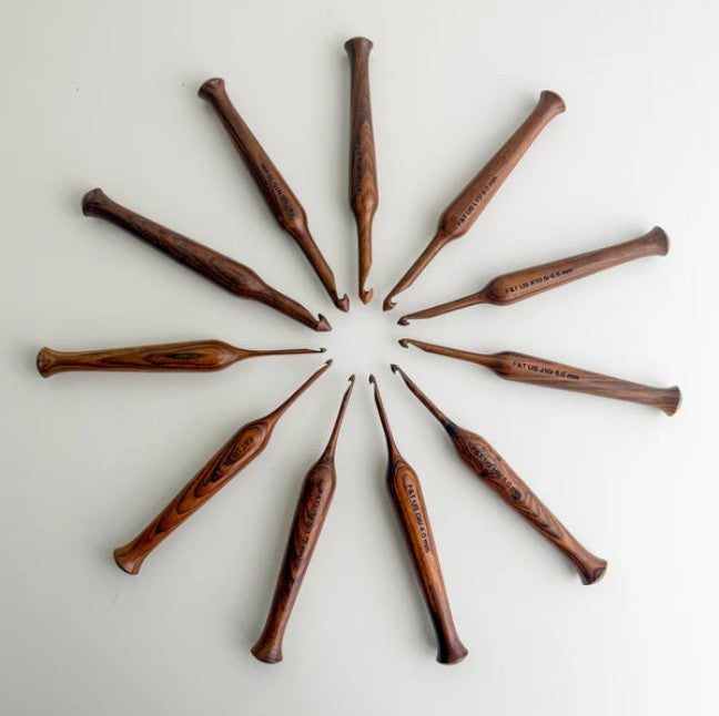 Rosewood Crochet Hook