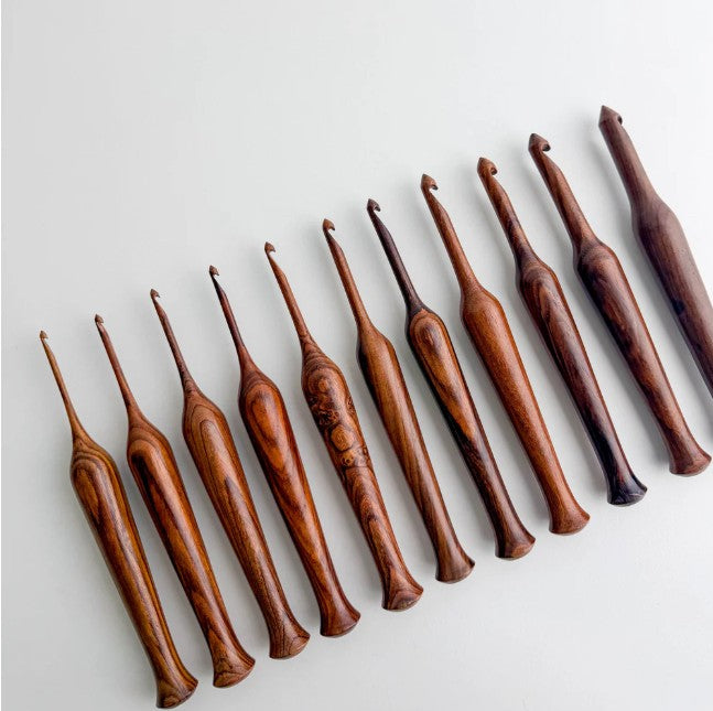 Rosewood Crochet Hook