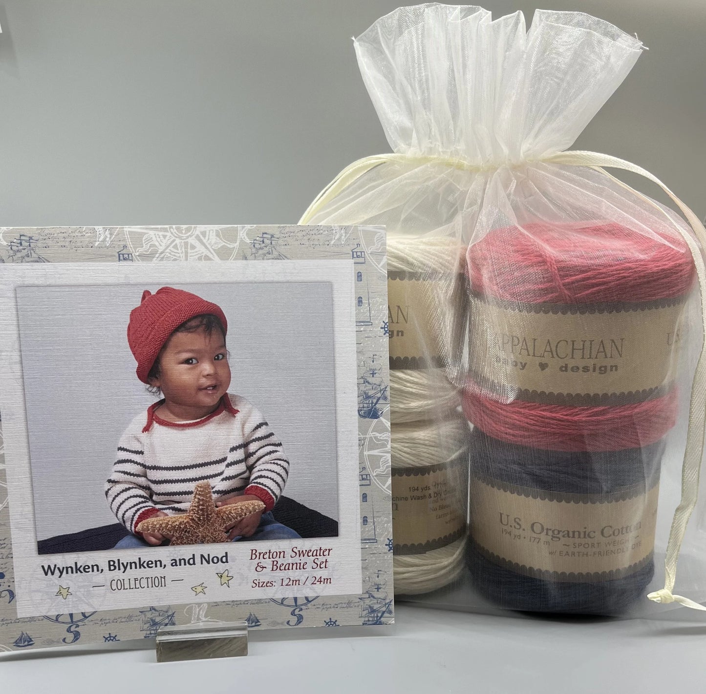 Breton Baby Pullover & Beanie Kit