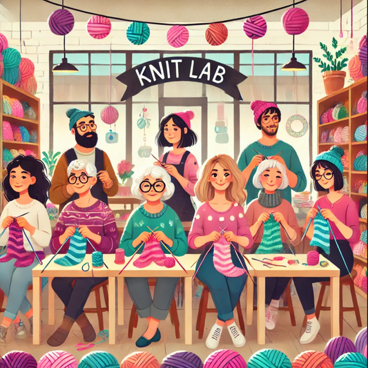 Knit Lab Joining New Yarn June 25