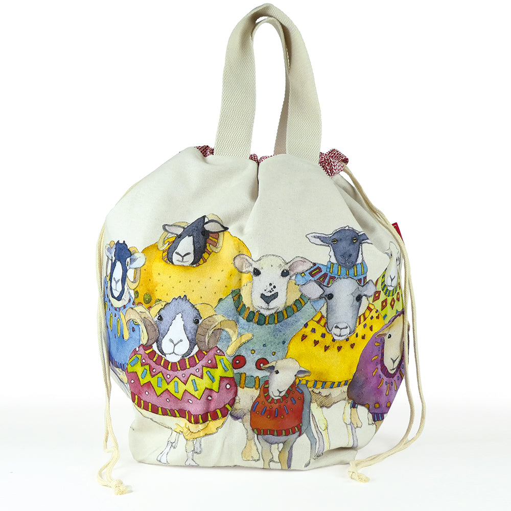 Emma Ball Sheep In Sweaters Large Bucket Bag