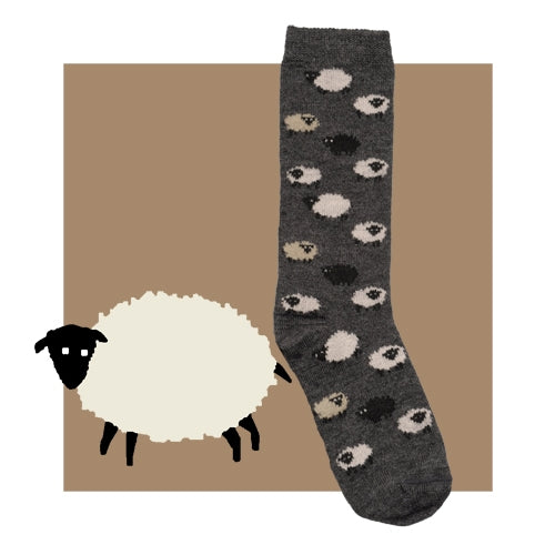 Red Maple Sheep Socks