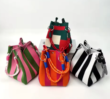 Knitted Retro Bucket Project Bag