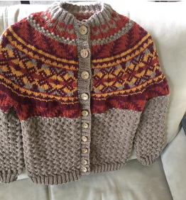 Nelchina Cardigan with Stephanie January and February 2026