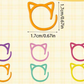 Hearts or Cats Stitch Markers with Tin BSR