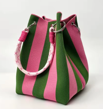 Knitted Retro Bucket Project Bag