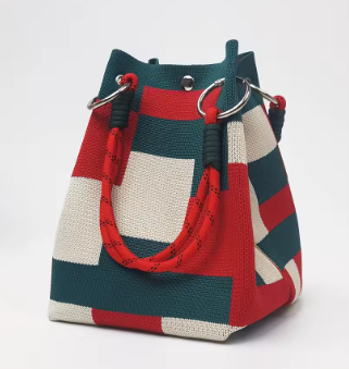 Knitted Retro Bucket Project Bag