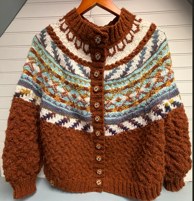 Nelchina Cardigan with Stephanie January and February 2026