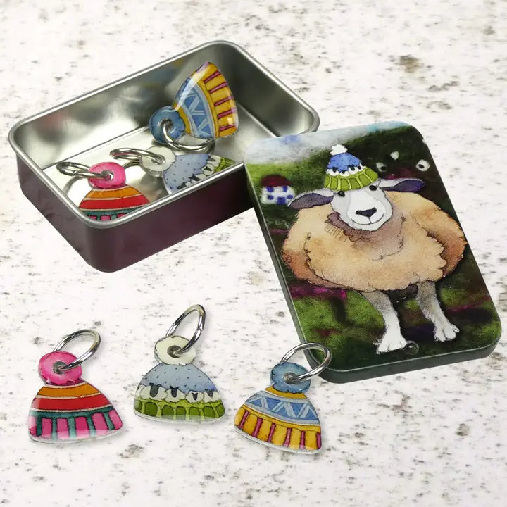 Stitch Markers In A Tin