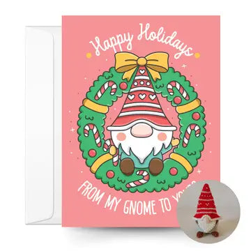 Christmas Card & Gnome Crochet Pattern