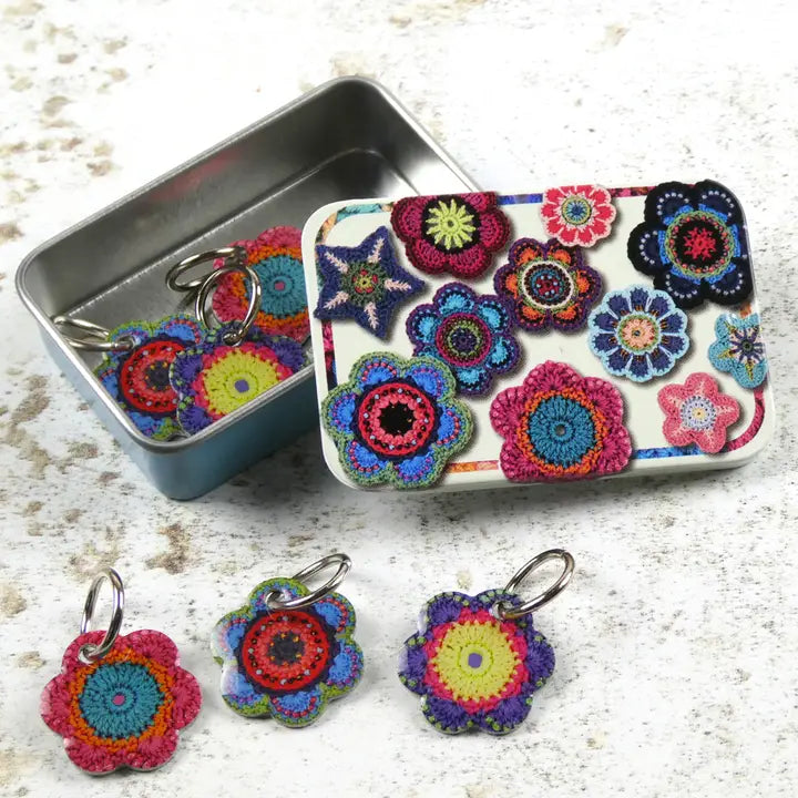 Stitch Markers In A Tin
