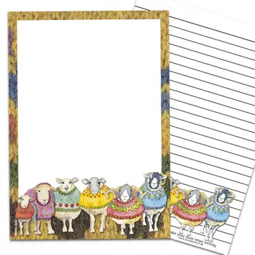 Emma Ball Sheep in Sweaters A5 Writing Pad